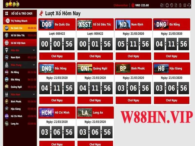 xổ số w88