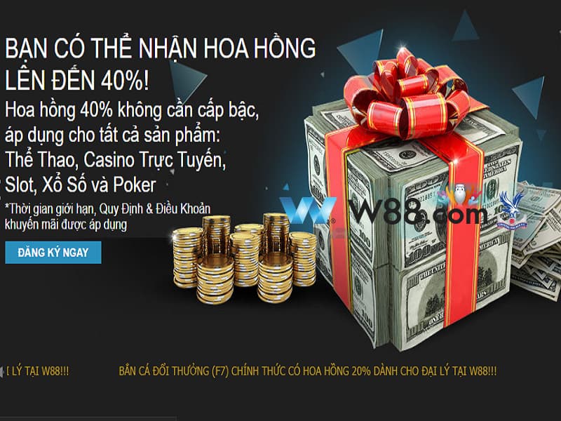 Hoa hồng làm đại lý W88 Hoa hồng làm đại lý W88