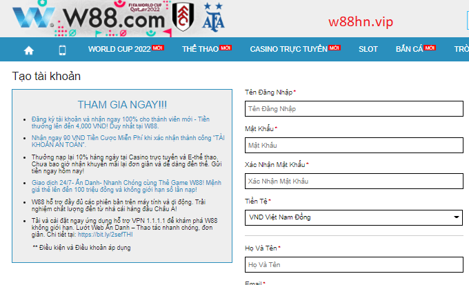 Đăng ký tài khoản cá độ bóng đá mùa world cup 2022